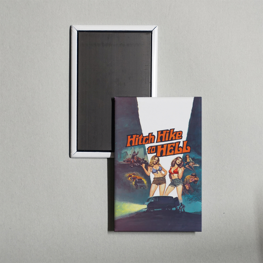 Hitch Hike to Hell Mini Movie Fridge Magnet