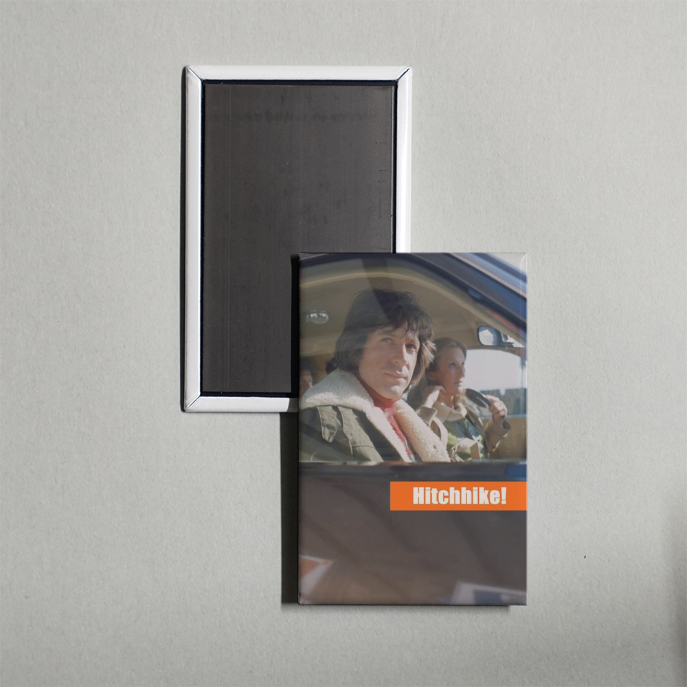 Hitchhike! Mini Movie Fridge Magnet