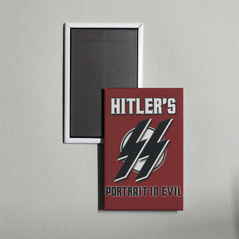Hitler's SS Portrait in Evil Mini Movie Fridge Magnet