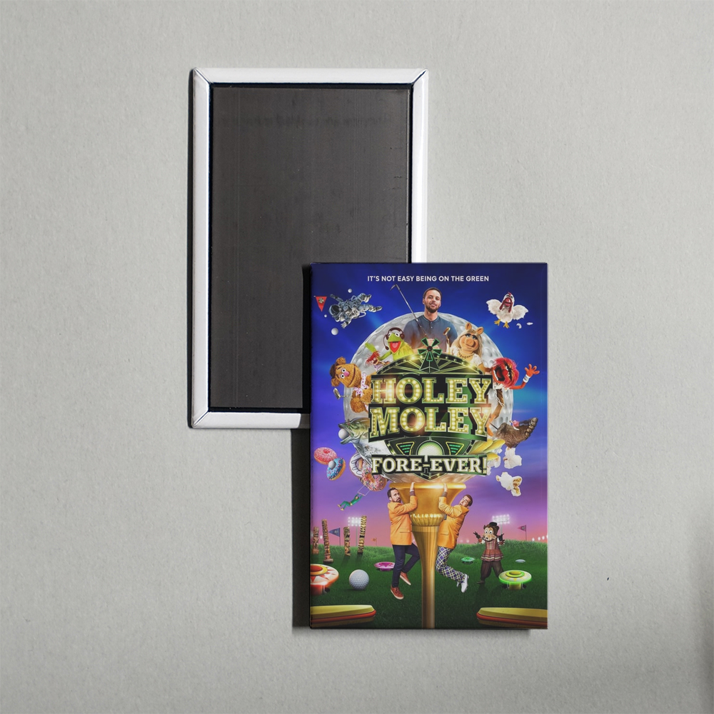 Holey Moley TV Show Fridge Magnet