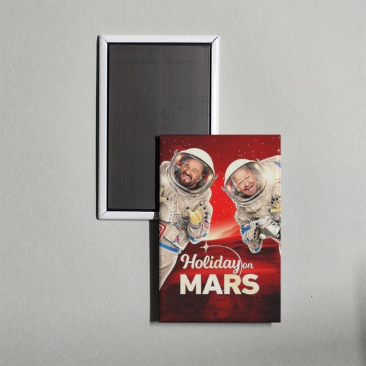 Holiday on Mars Mini Movie Fridge Magnet