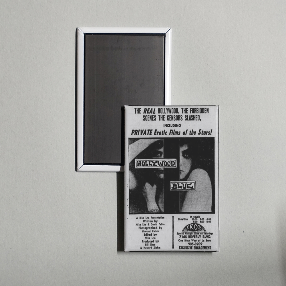 Hollywood Blue Mini Movie Fridge Magnet