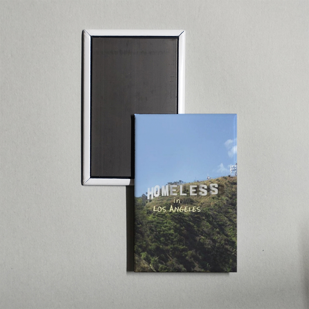 Homeless in Los Angeles Mini Movie Fridge Magnet