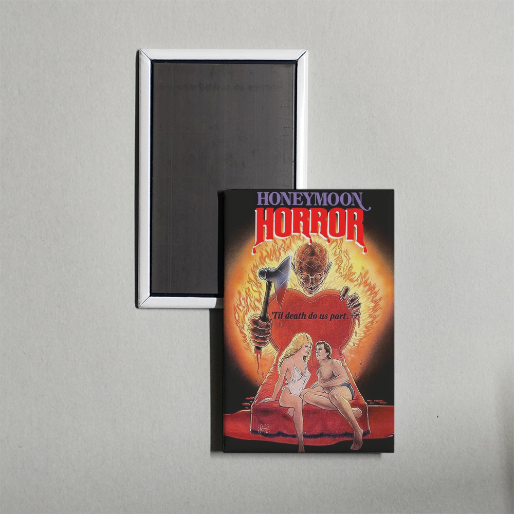 Honeymoon Horror Mini Movie Fridge Magnet