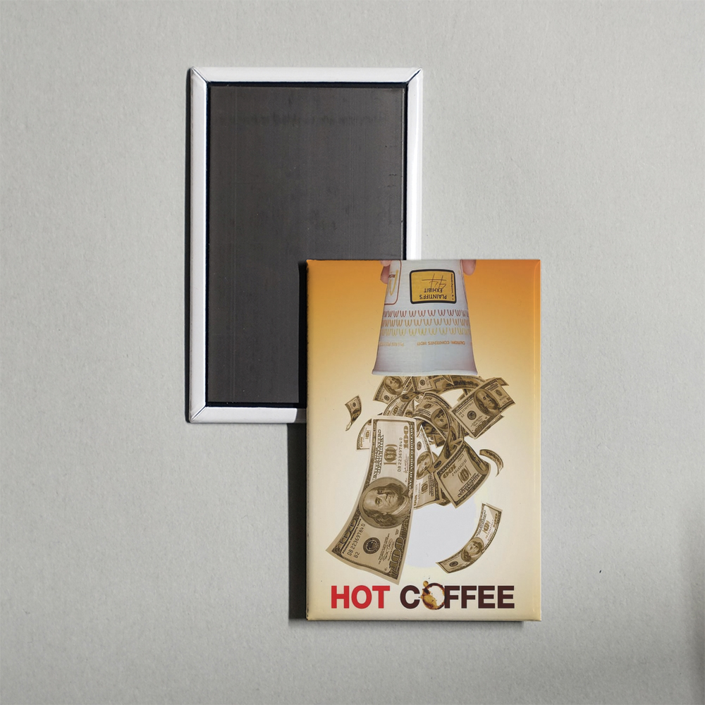 Hot Coffee Mini Movie Fridge Magnet