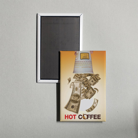 Hot Coffee Mini Movie Fridge Magnet