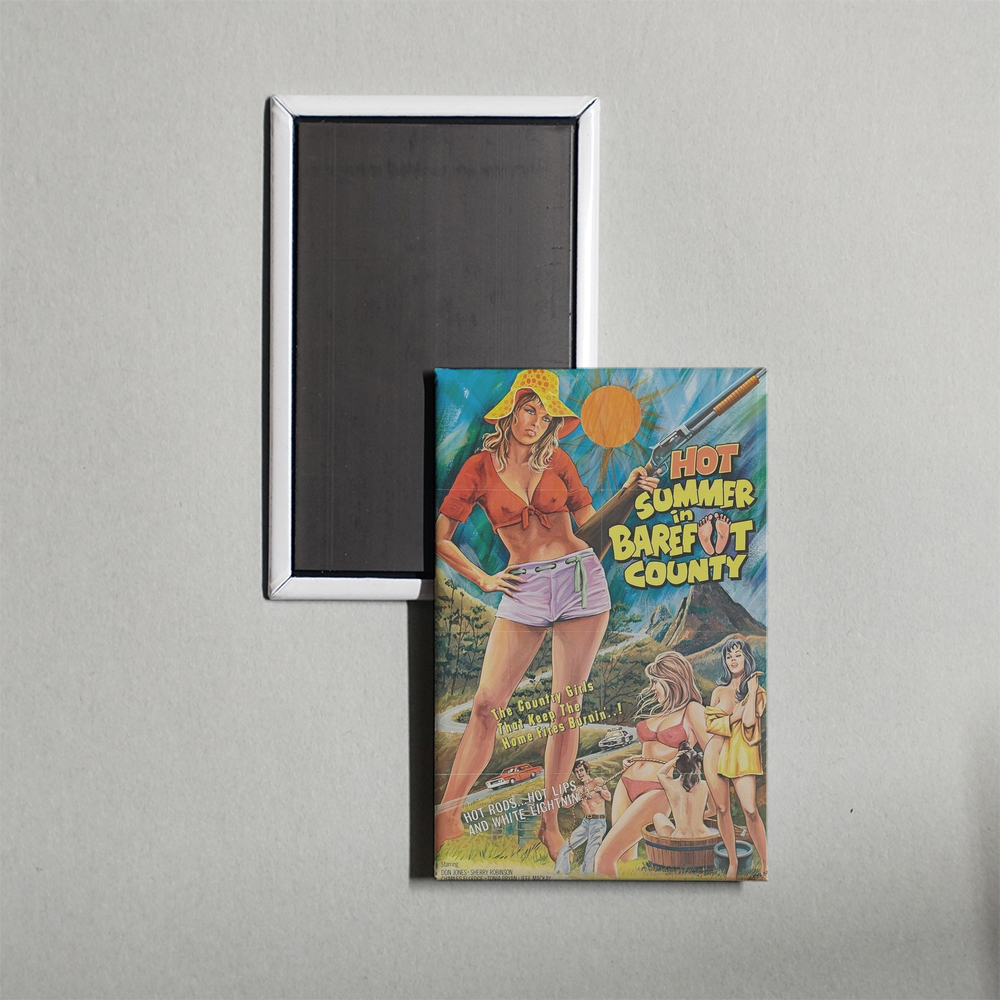 Hot Summer in Barefoot County Mini Movie Fridge Magnet