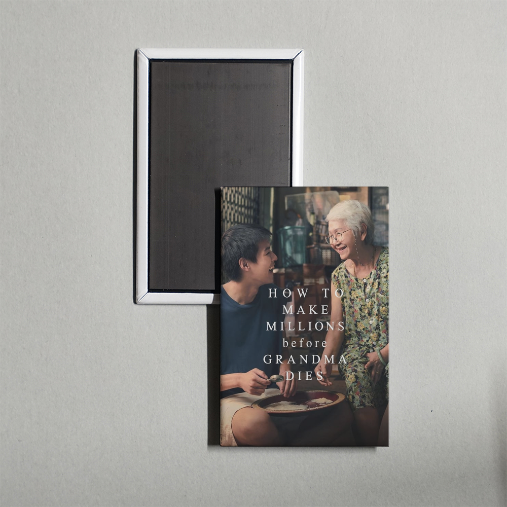 How to Make Millions Before Grandma Dies Mini Movie Fridge Magnet