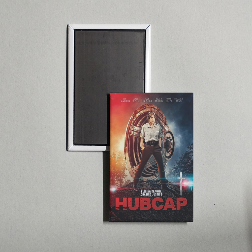 Hubcap Mini Movie Fridge Magnet