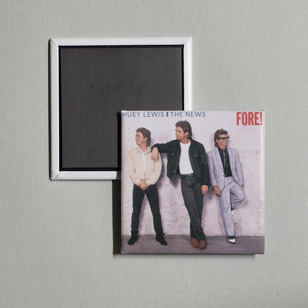 Huey Lewis & The News - Fore! Album Cover Fridge Magnet