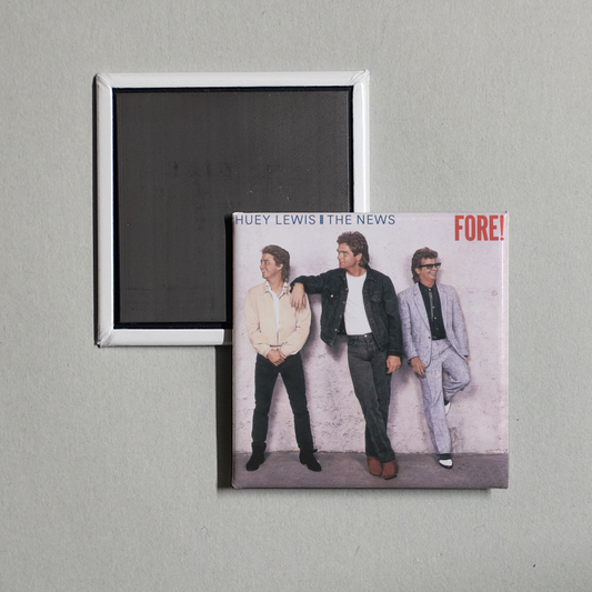 Huey Lewis & The News - Fore! Album Cover Fridge Magnet