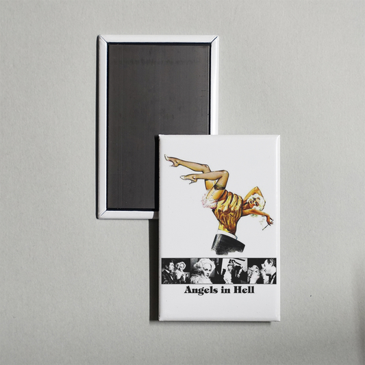 Hughes and Harlow Angels in Hell Mini Movie Fridge Magnet