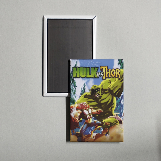 Hulk vs. Thor Mini Movie Fridge Magnet