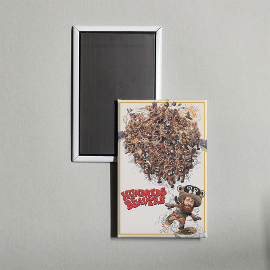 Hundreds of Beavers Mini Movie Fridge Magnet