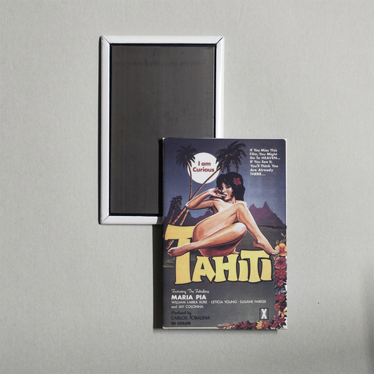 I Am Curious Tahiti Mini Movie Fridge Magnet