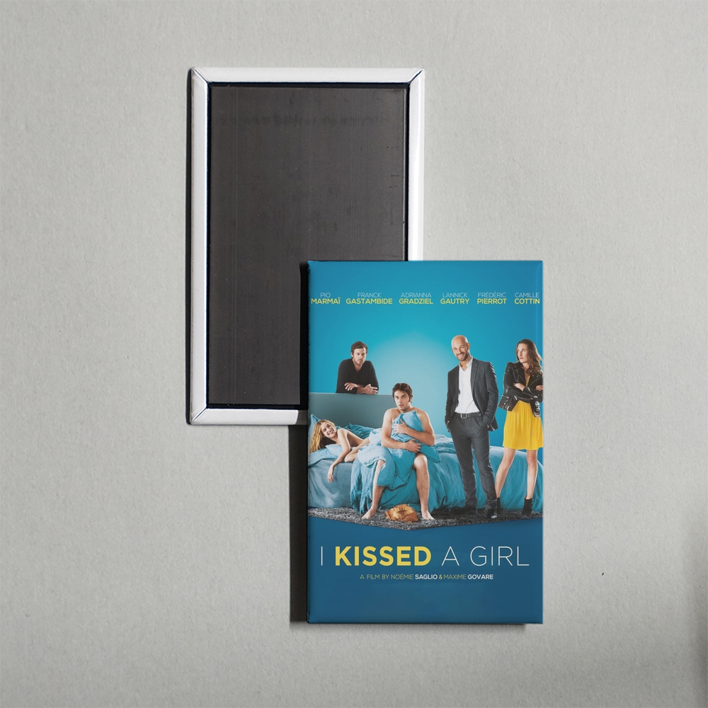 I Kissed a Girl Mini Movie Fridge Magnet
