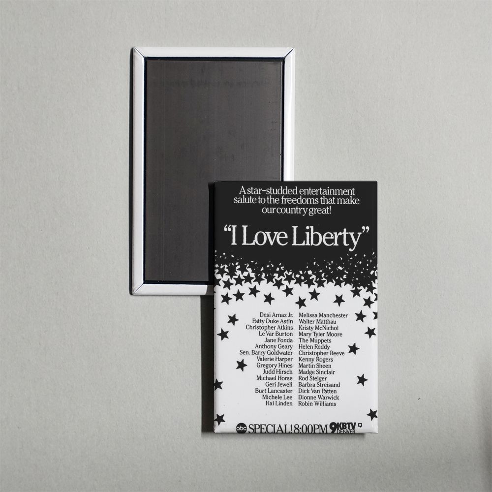I Love Liberty Mini Movie Fridge Magnet