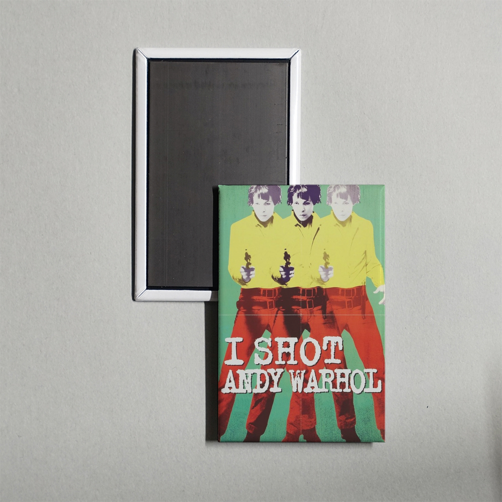 I Shot Andy Warhol Mini Movie Fridge Magnet