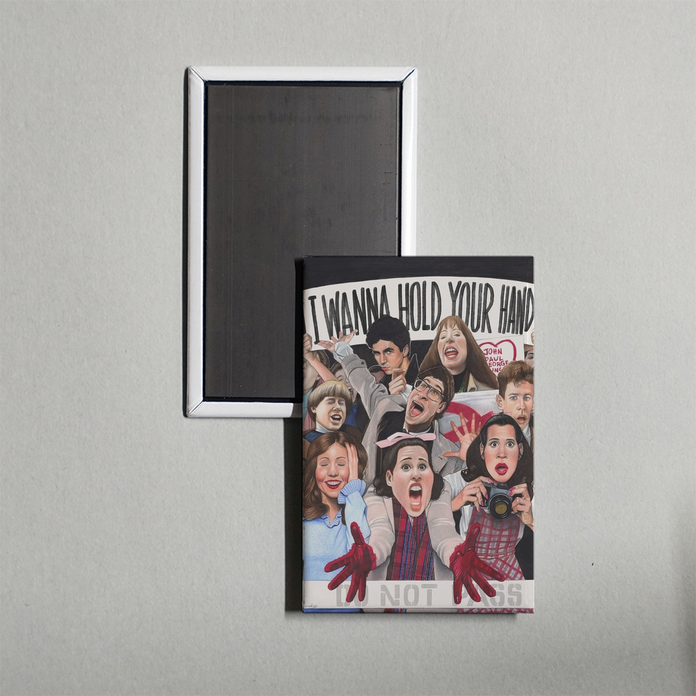 I Wanna Hold Your Hand Mini Movie Fridge Magnet