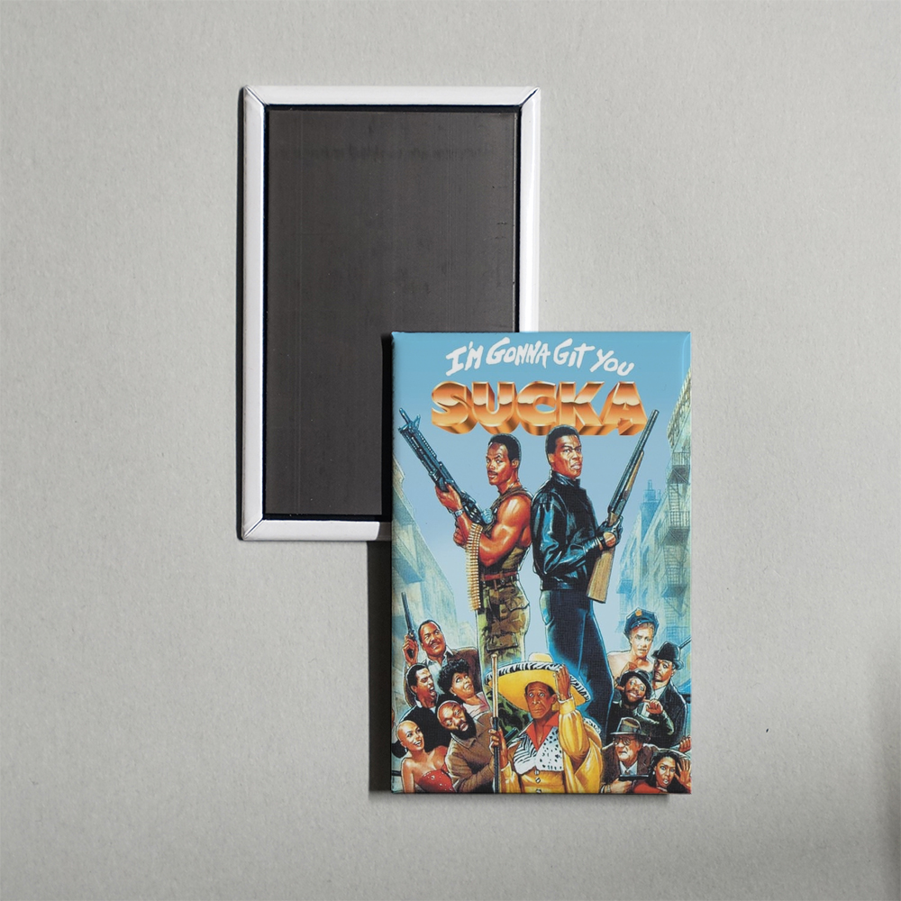 I'm Gonna Git You Sucka Mini Movie Fridge Magnet