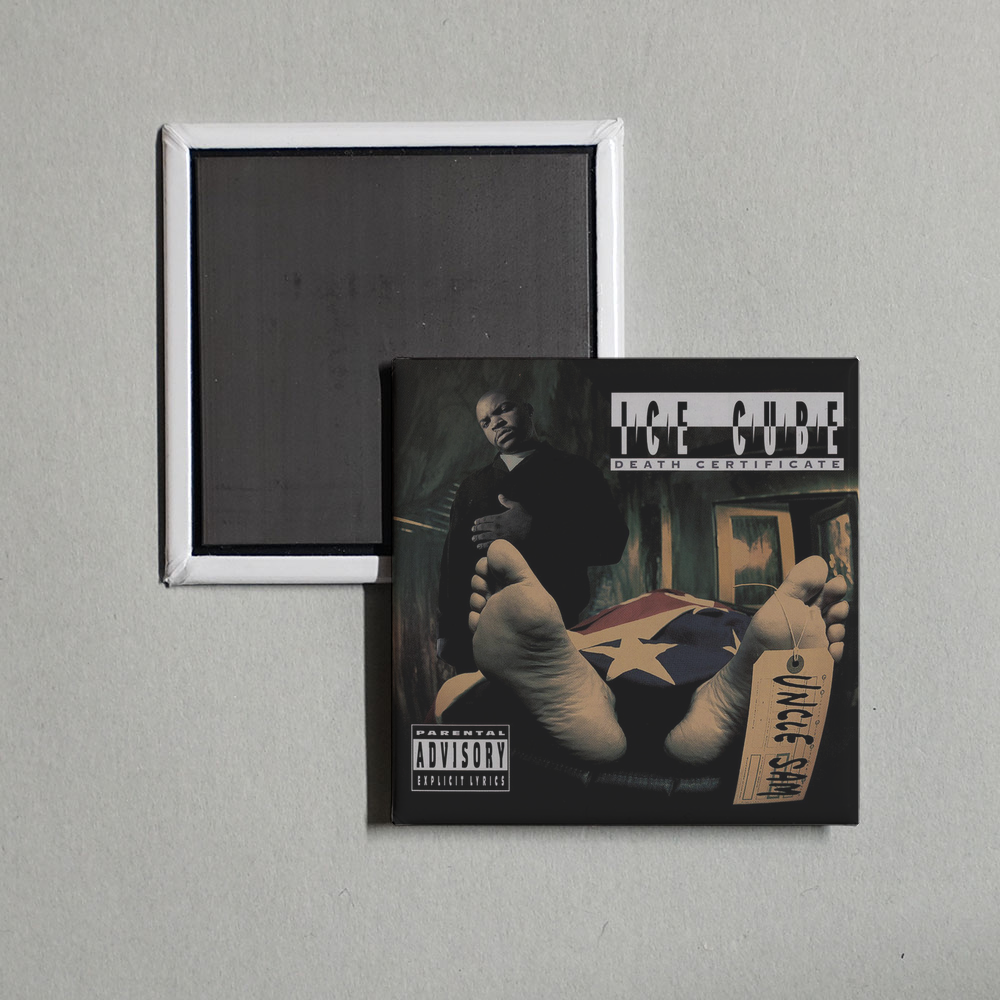 Ice Cube - Death Certificate Album Cover Fridge Magnet