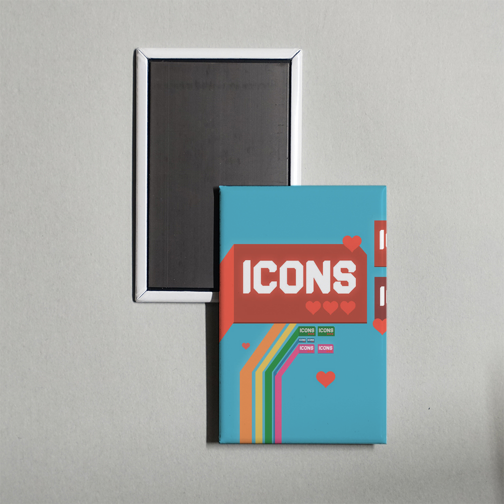 Icons TV Show Fridge Magnet