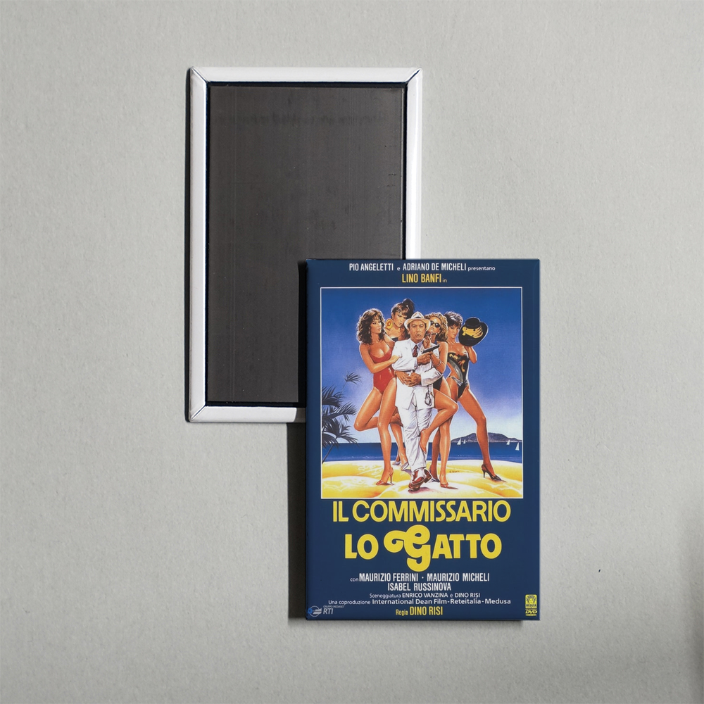 Il commissario Lo Gatto Mini Movie Fridge Magnet