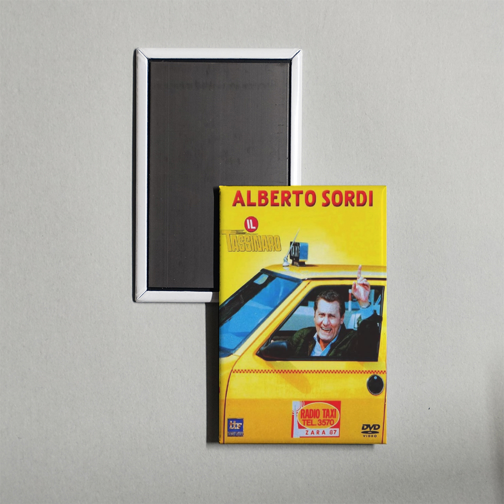 Il tassinaro Mini Movie Fridge Magnet