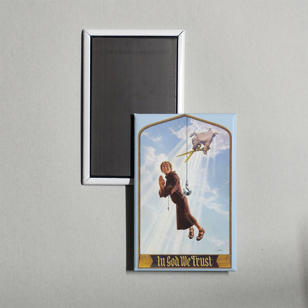 In God We Tru$t Mini Movie Fridge Magnet