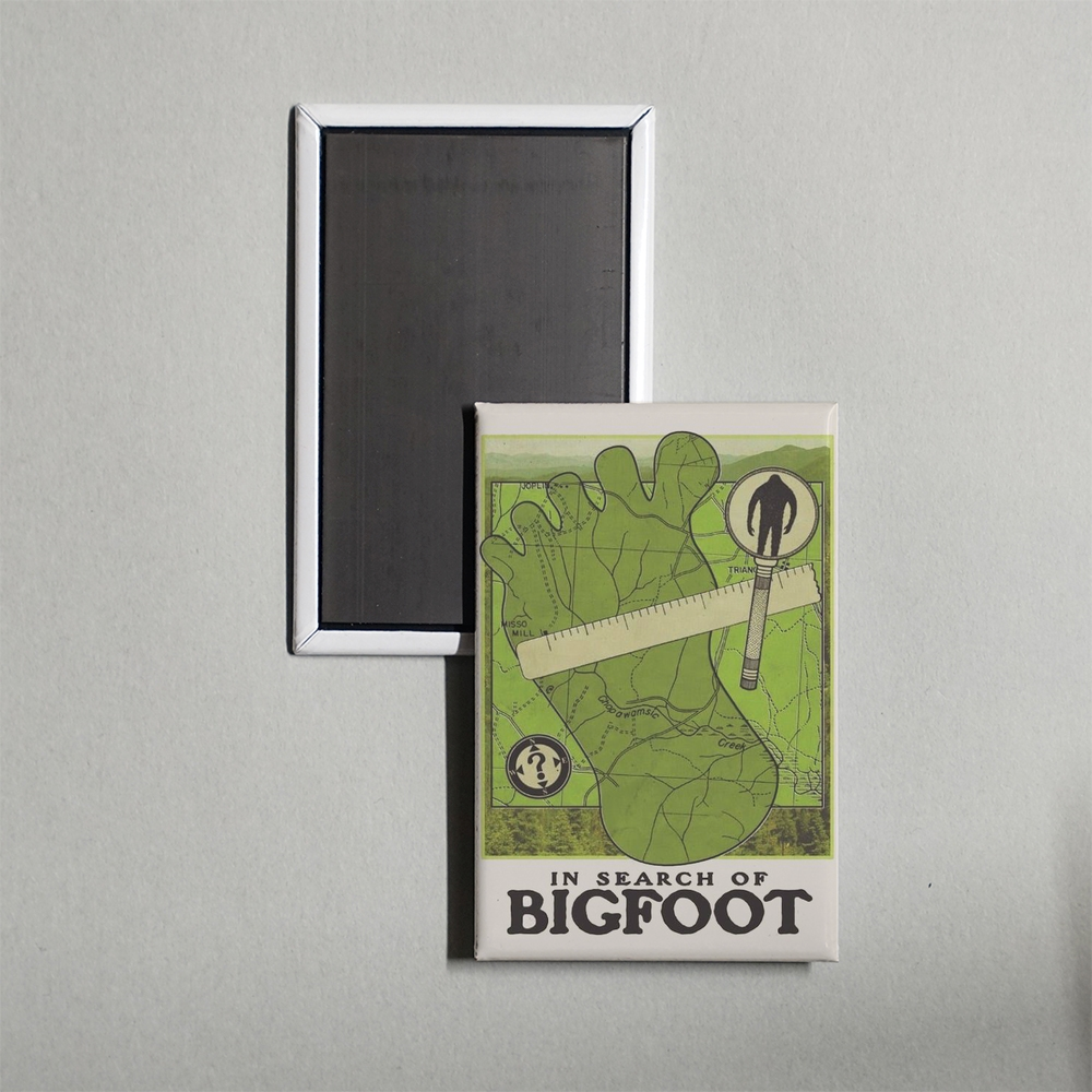 In Search of Bigfoot Mini Movie Fridge Magnet