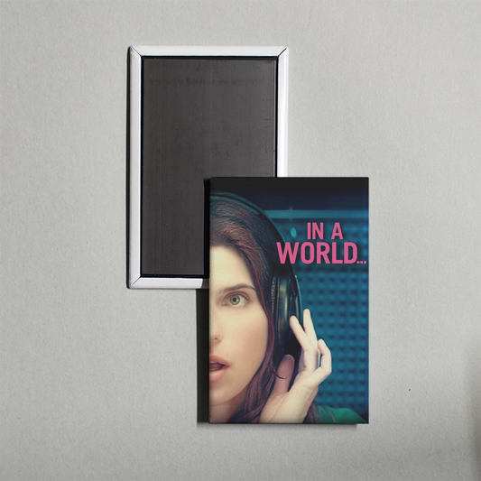 In a World... Mini Movie Fridge Magnet