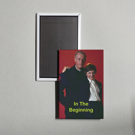 In the Beginning TV Show Fridge Magnet