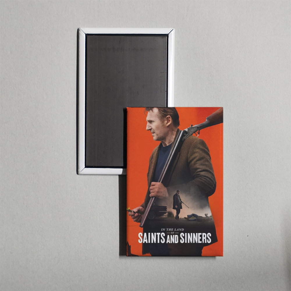 In the Land of Saints and Sinners Mini Movie Fridge Magnet