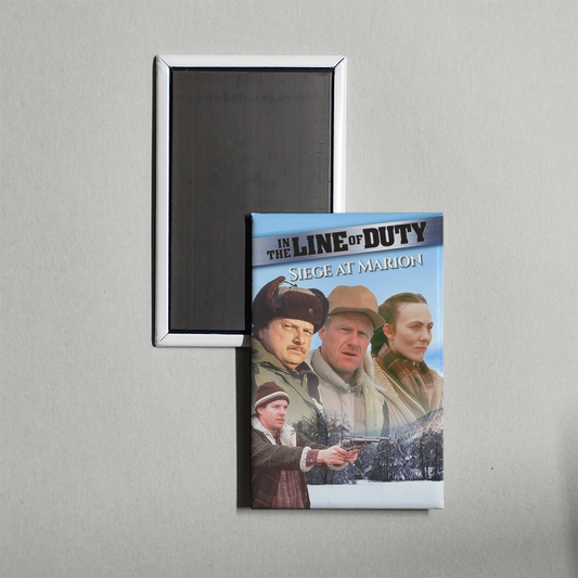 In the Line of Duty Siege at Marion Mini Movie Fridge Magnet
