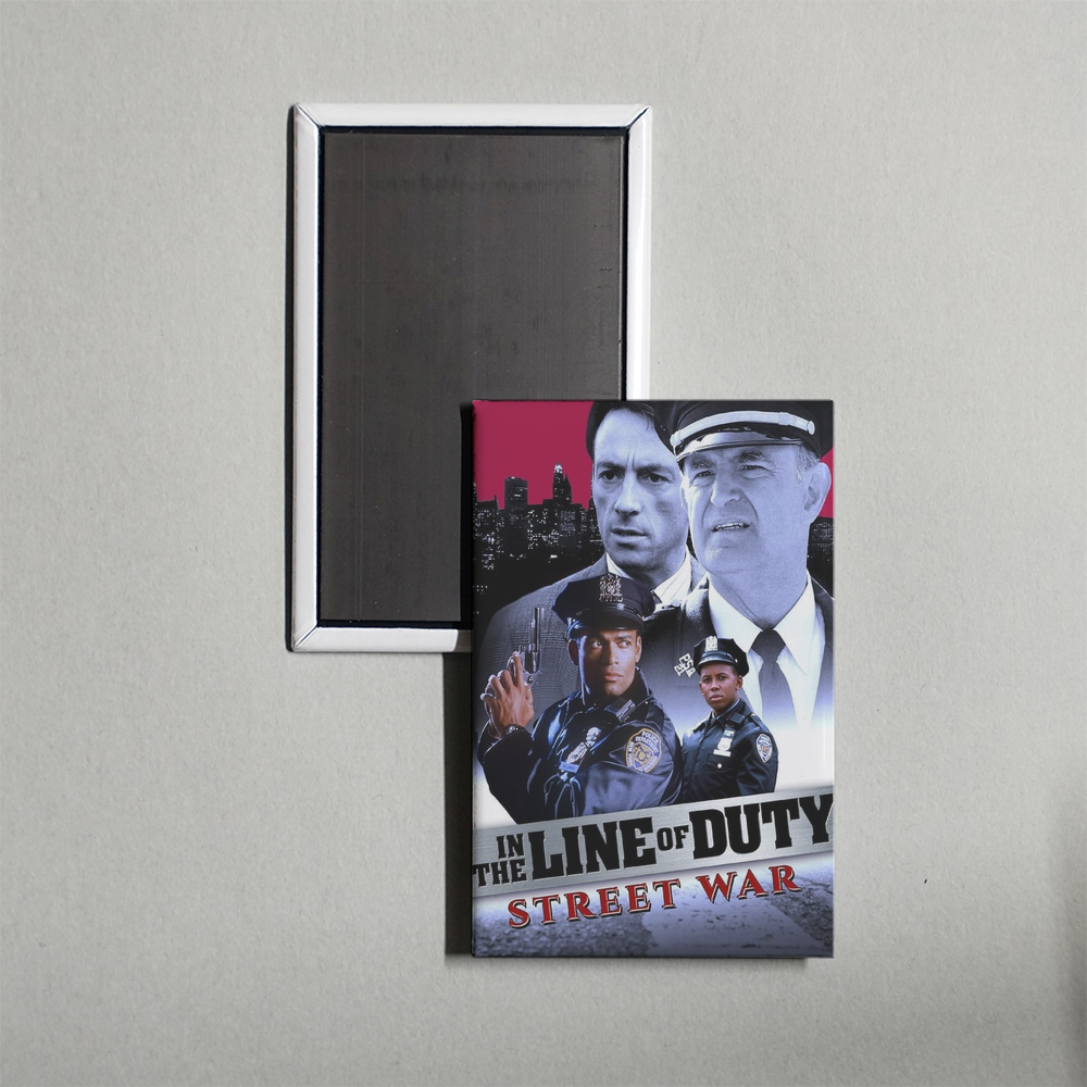 In the Line of Duty Street War Mini Movie Fridge Magnet
