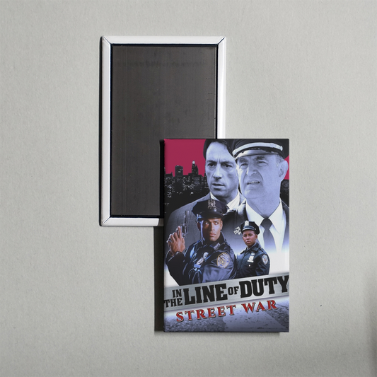 In the Line of Duty Street War Mini Movie Fridge Magnet