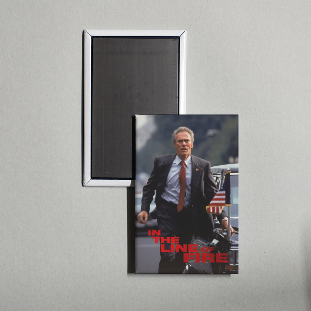 In the Line of Fire Mini Movie Fridge Magnet