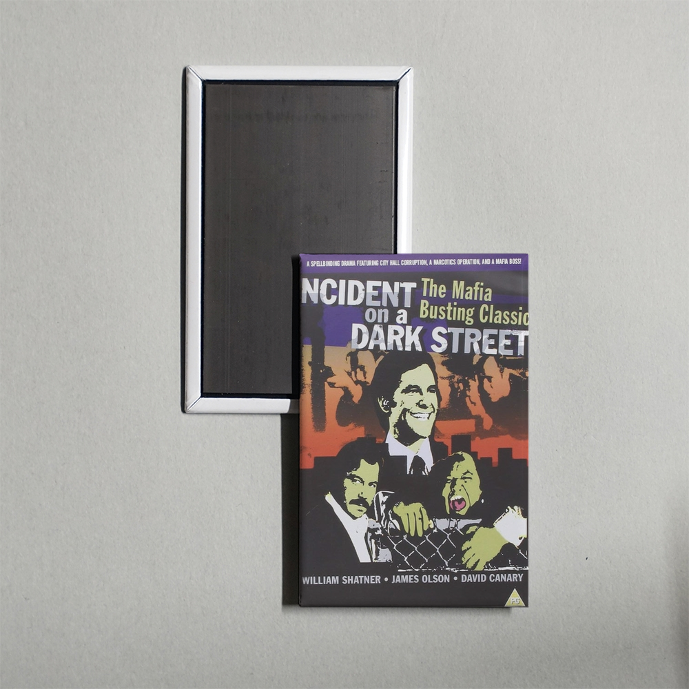 Incident on a Dark Street Mini Movie Fridge Magnet