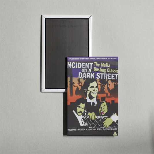 Incident on a Dark Street Mini Movie Fridge Magnet