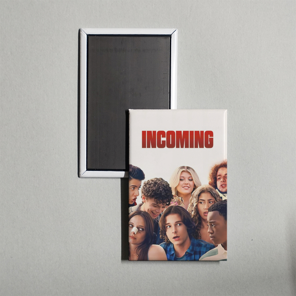 Incoming Mini Movie Fridge Magnet