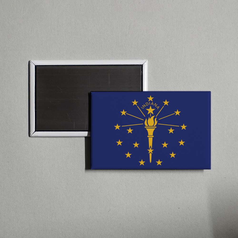 Indiana State Flag Fridge Magnet Fridge Magnet