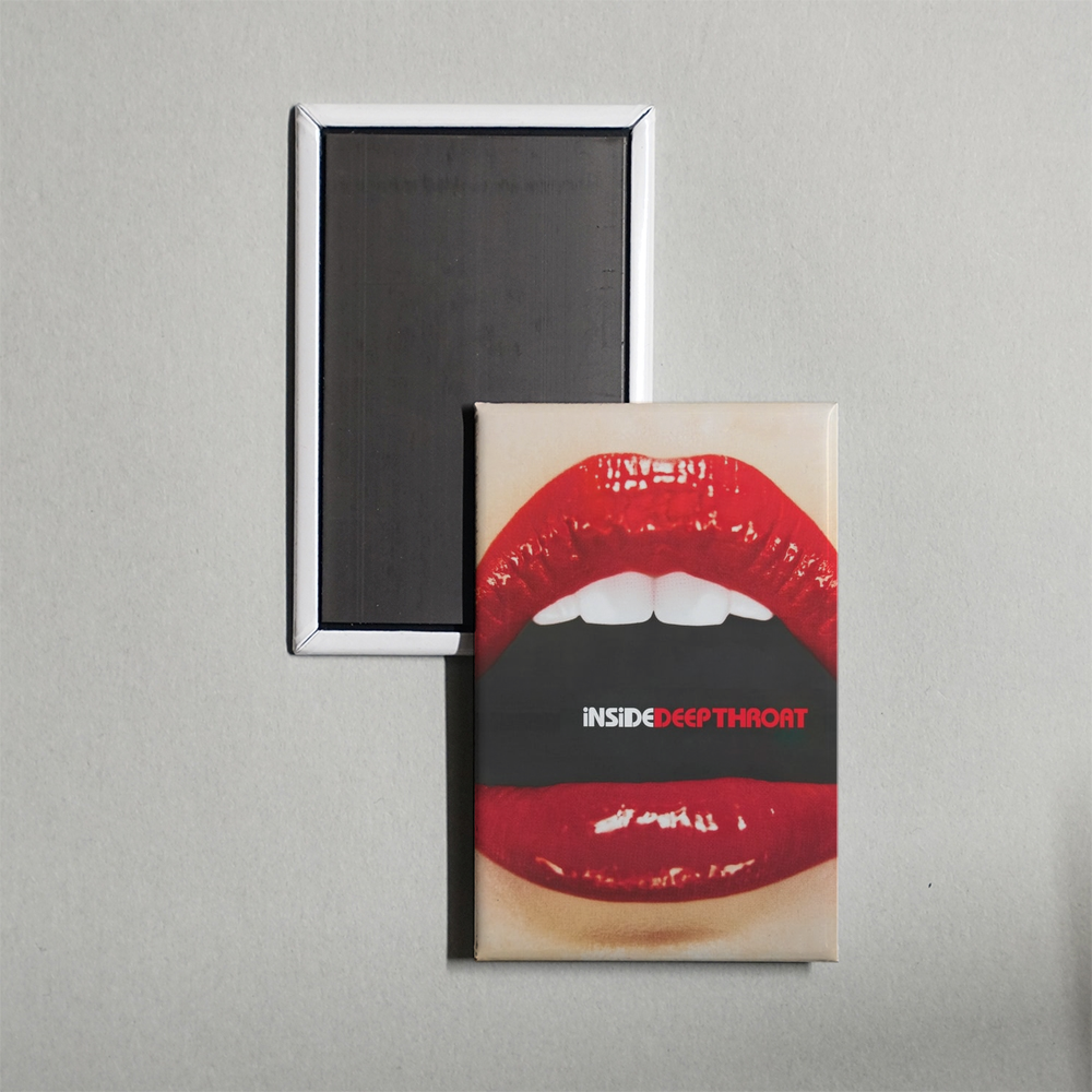 Inside Deep Throat Mini Movie Fridge Magnet