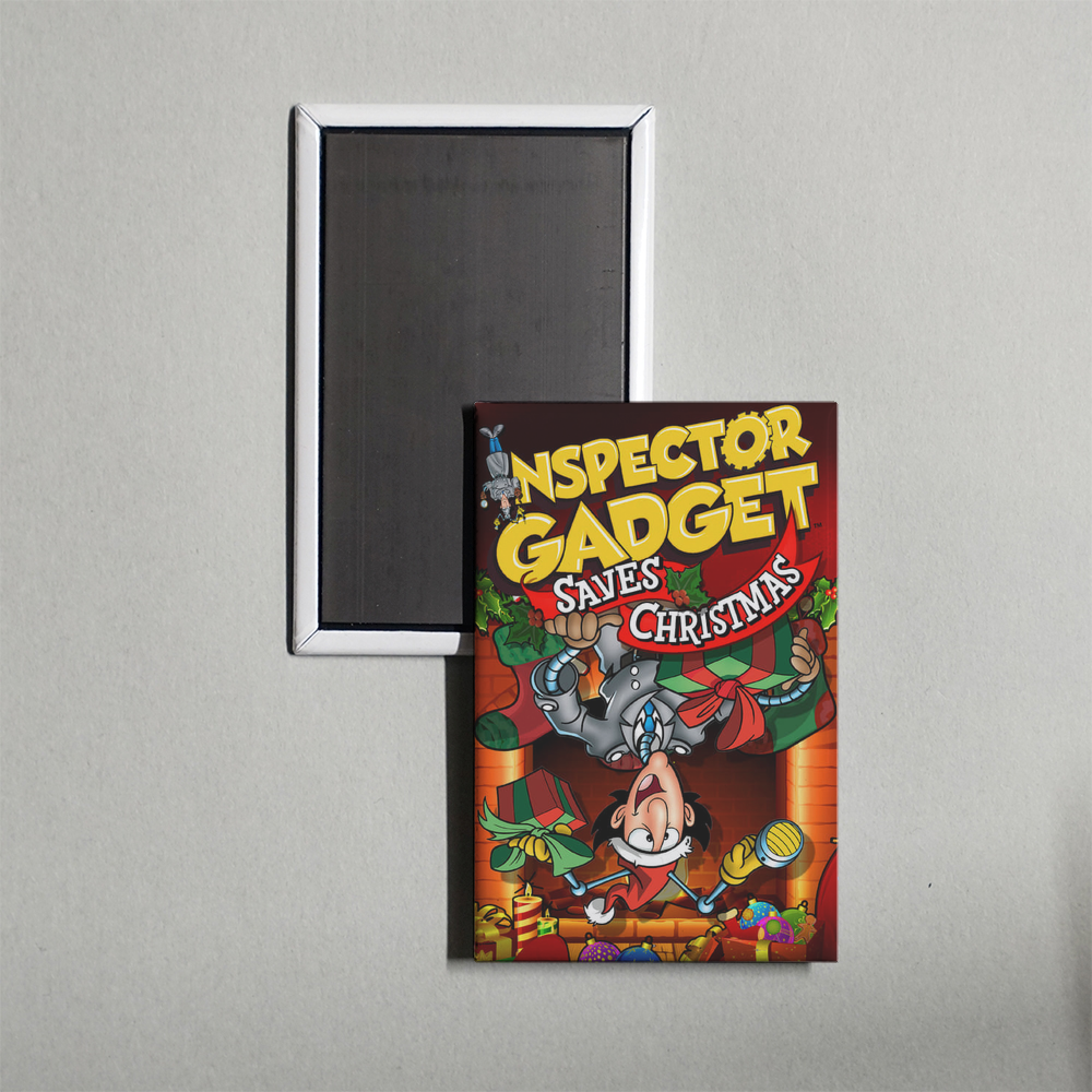 Inspector Gadget Saves Christmas Mini Movie Fridge Magnet