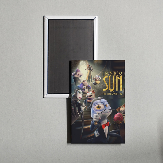 Inspector Sun and the Curse of the Black Widow Mini Movie Fridge Magnet