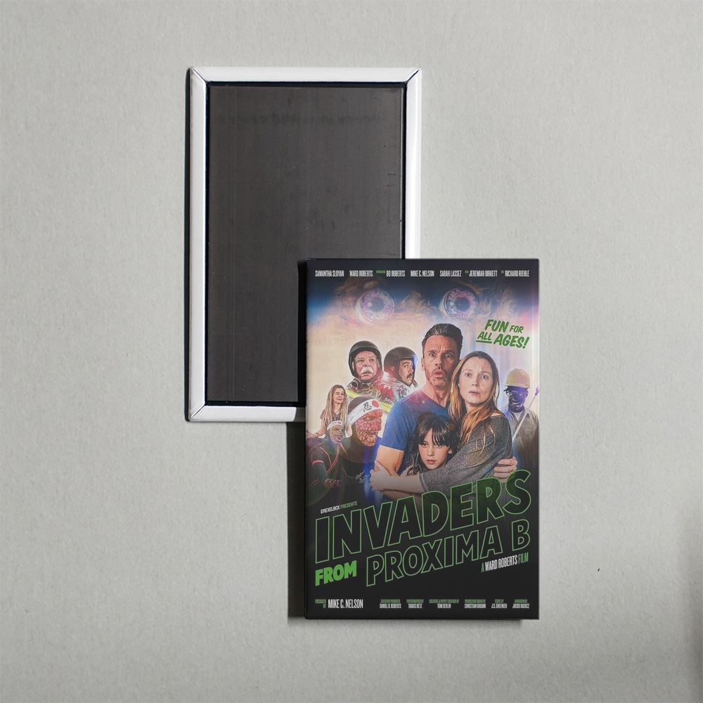Invaders from Proxima B Mini Movie Fridge Magnet