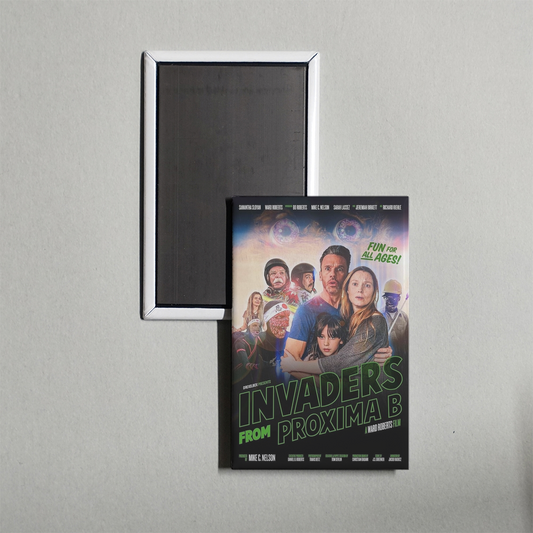 Invaders from Proxima B Mini Movie Fridge Magnet