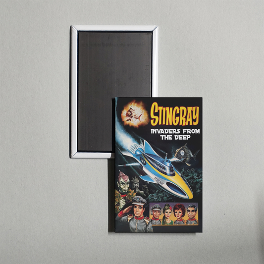 Invaders from the Deep Mini Movie Fridge Magnet