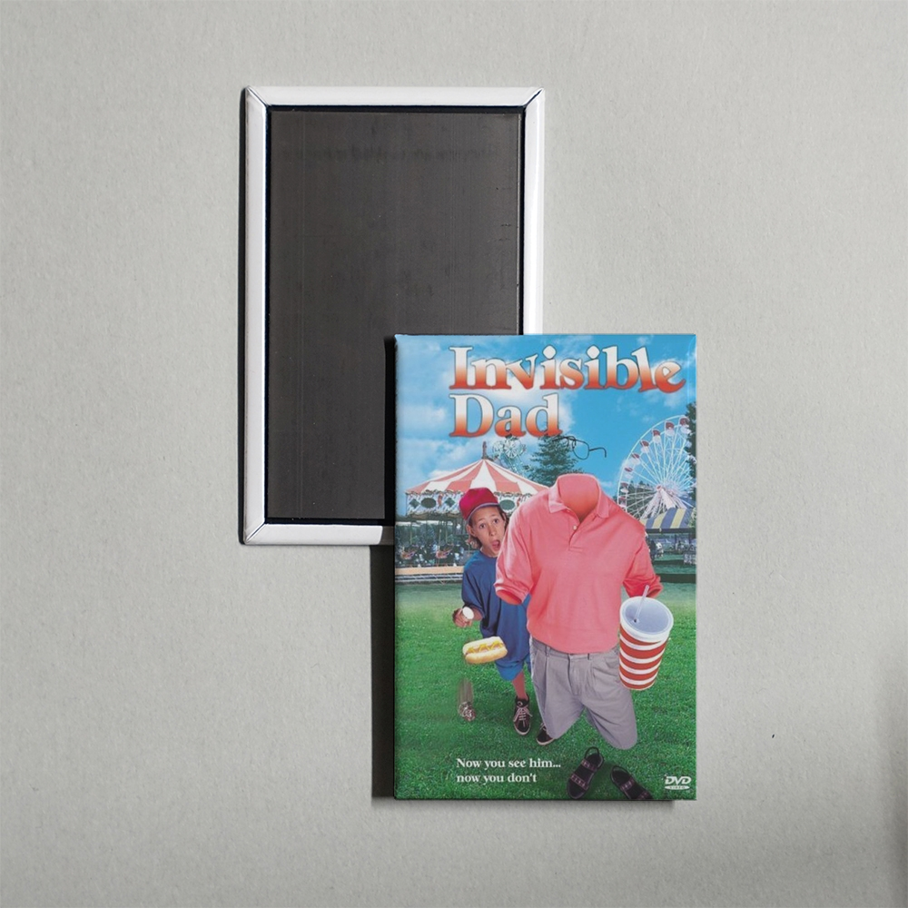 Invisible Dad Mini Movie Fridge Magnet