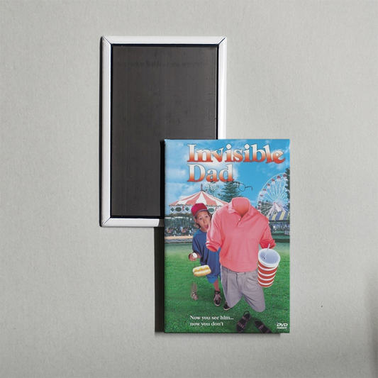 Invisible Dad Mini Movie Fridge Magnet