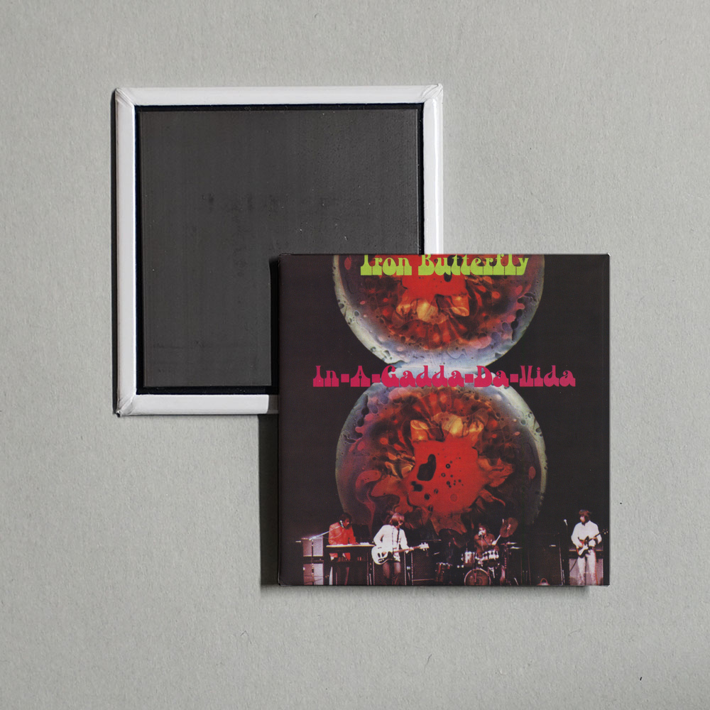 Iron Butterfly - In-A-Gadda-Da-Vida Album Cover Fridge Magnet